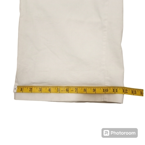 Maeve by Anthropologie Ivory High-Rise Wide-Leg Pleated Pants Size 12 - Picture 14 of 15